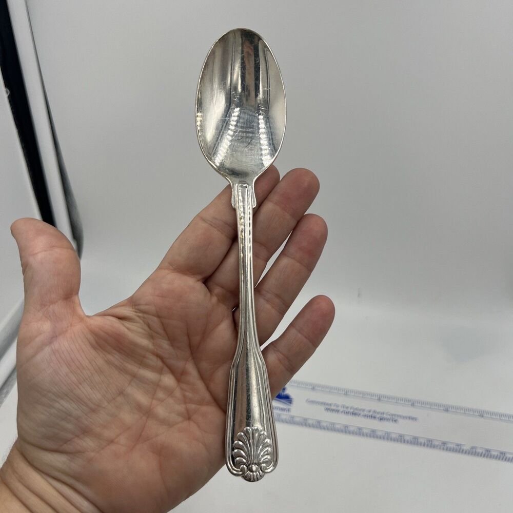 International Silver-plate Korea Soup Table Spoon Royal Shell / Shell Tip